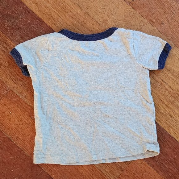 Carter's Gray "Tough Like Daddy" T-Shirt Size 9 Months - Picture 5 of 5